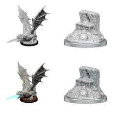 D&D Nolzurs Marvelous Miniatures - White Dragon Wyrmling